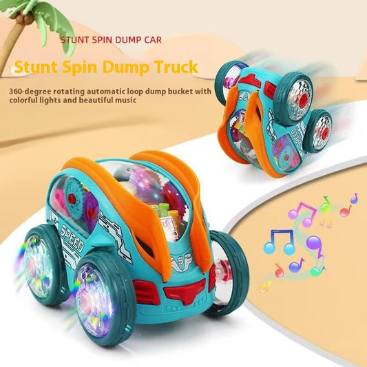 Electric Tumbling Light Music 1-3 Years Old Male And Female Baby Educational Toy Car